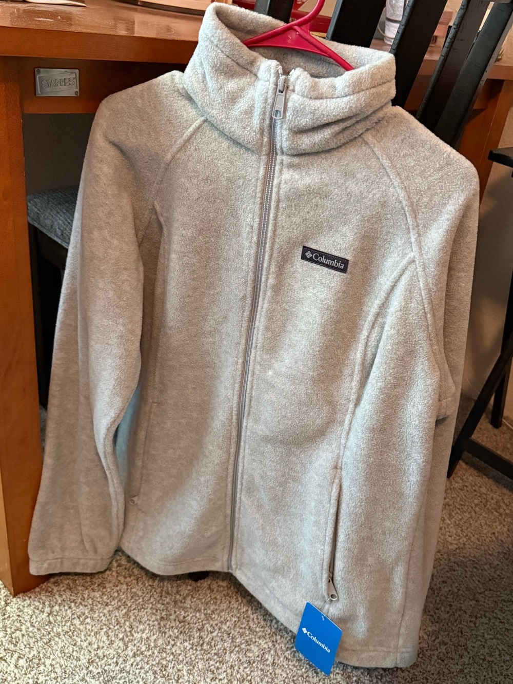 Columbia Light Gray Fleece Jacket